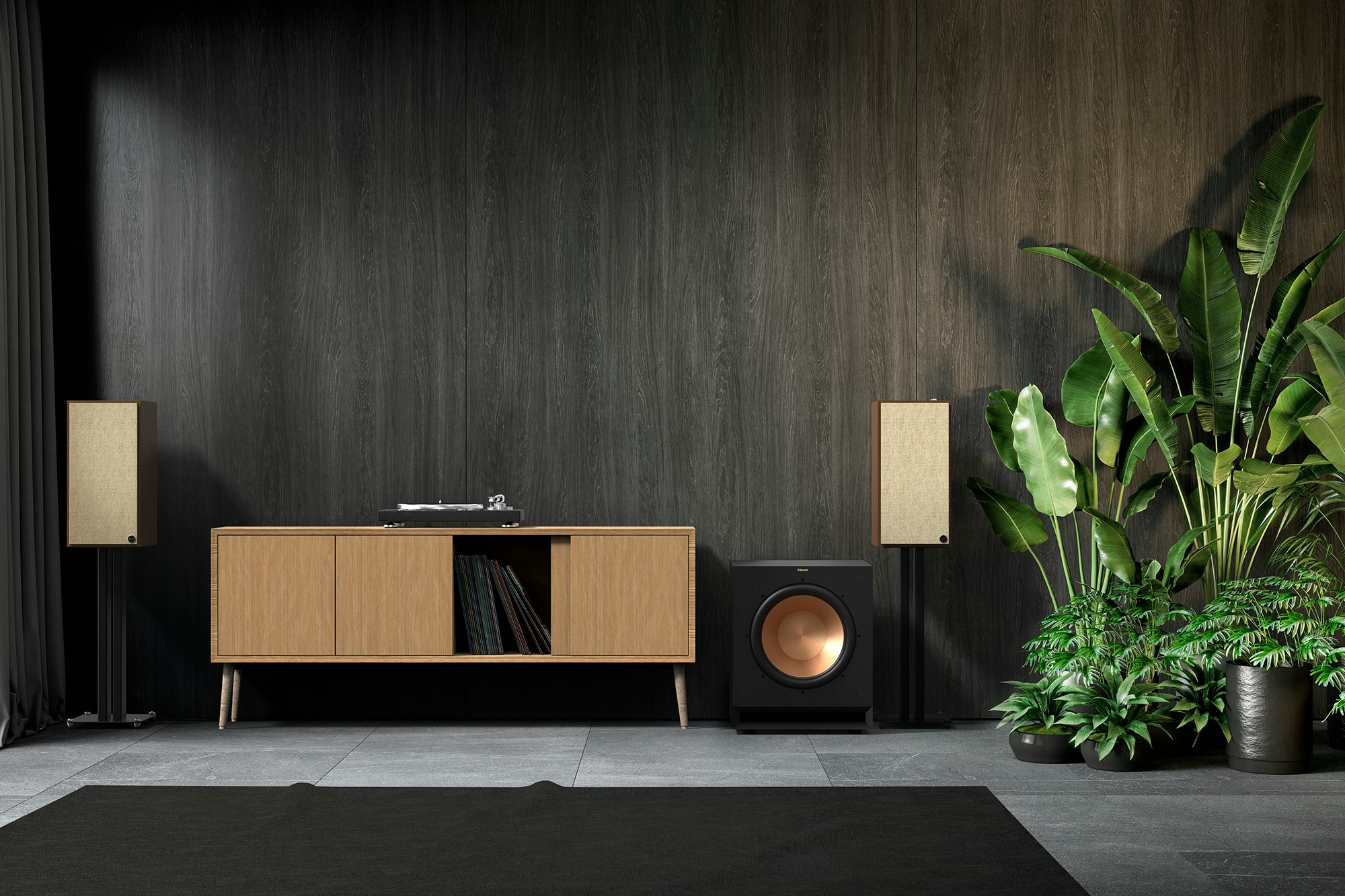 The Nines Walnut Grilles with Sub in Lobby Large House Plants 2000x1333